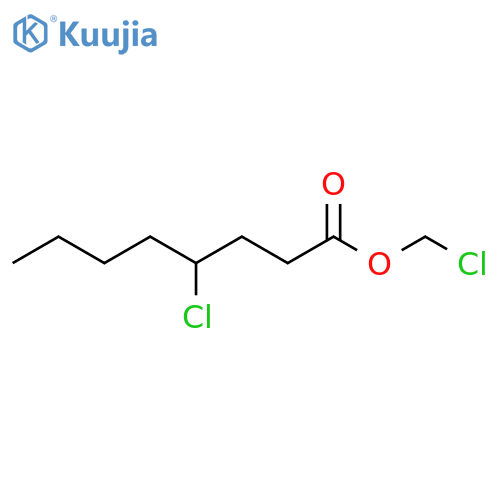 Octanoic acid, 4-chloro-, chloromethyl ester structure