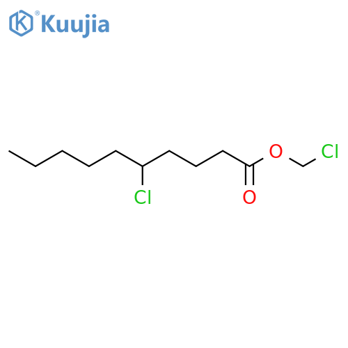 Decanoic acid, 5-chloro-, chloromethyl ester structure