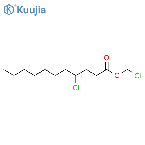 Undecanoic acid, 4-chloro-, chloromethyl ester structure