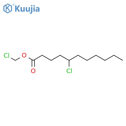 Undecanoic acid, 5-chloro-, chloromethyl ester structure