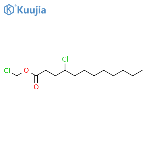 Dodecanoic acid, 4-chloro-, chloromethyl ester structure