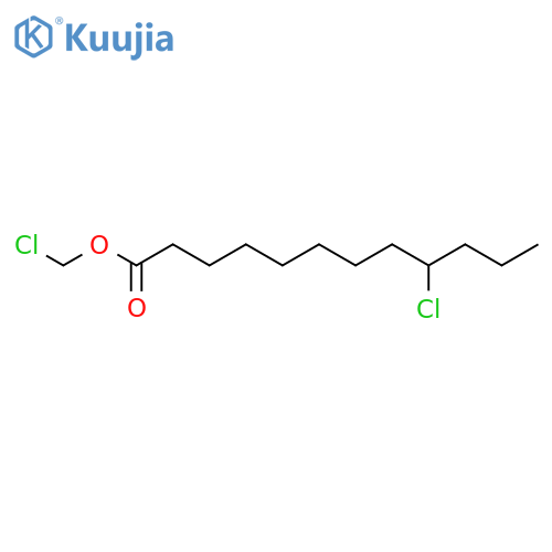 Dodecanoic acid, 9-chloro-, chloromethyl ester structure