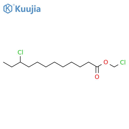 Dodecanoic acid, 10-chloro-, chloromethyl ester structure