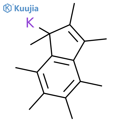 POTASSIUM, (1,2,3,4,5,6,7-HEPTAMETHYL-1H-INDEN-1-YL)- structure
