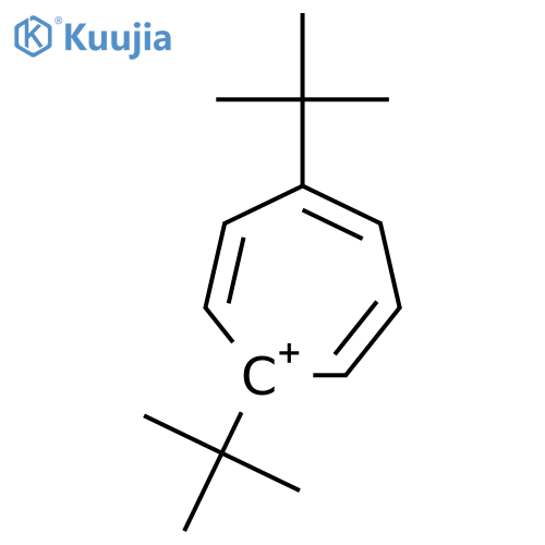 Cycloheptatrienylium, 1,4-bis(1,1-dimethylethyl)- structure