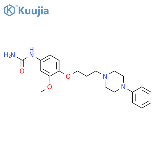 Urea, [3-methoxy-4-[3-(4-phenyl-1-piperazinyl)propoxy]phenyl]- structure