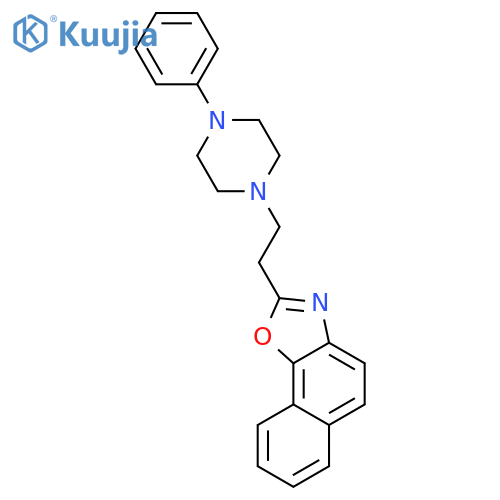 Naphth[2,1-d]oxazole, 2-[2-(4-phenyl-1-piperazinyl)ethyl]- structure
