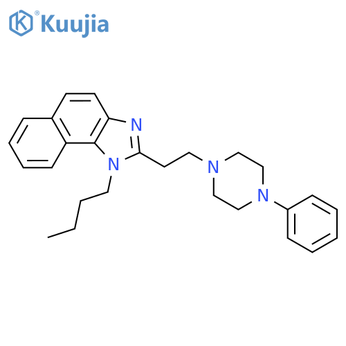 1H-Naphth[1,2-d]imidazole, 1-butyl-2-[2-(4-phenyl-1-piperazinyl)ethyl]- structure