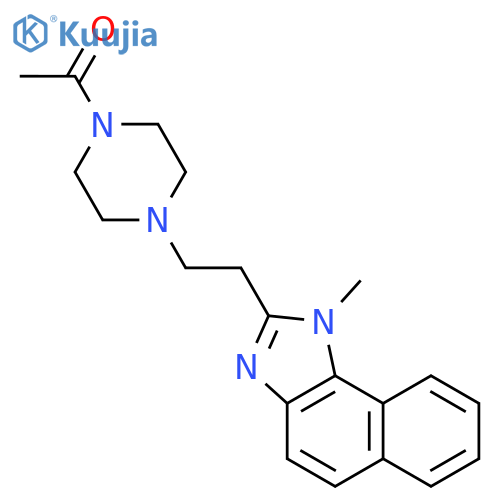 PIPERAZINE, 1-ACETYL-4-[2-(1-METHYL-1H-NAPHTH[1,2-D]IMIDAZOL-2-YL)ETHYL]- structure