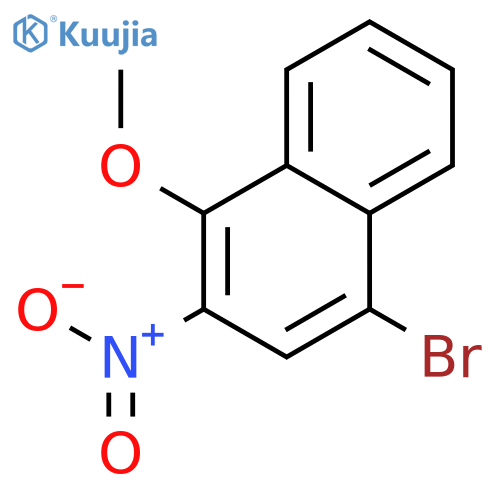 Naphthalene, 4-bromo-1-methoxy-2-nitro- structure