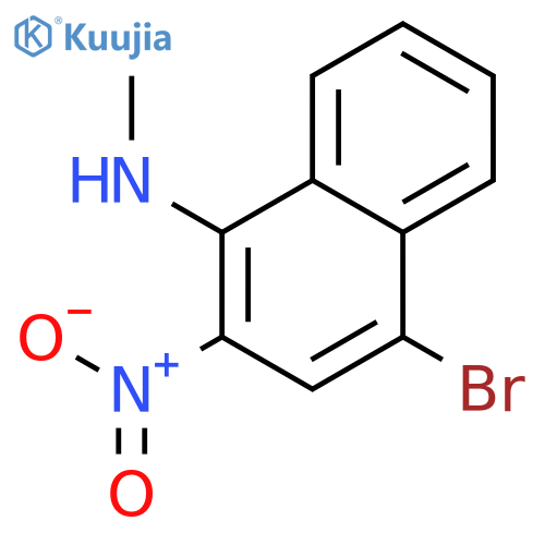1-NAPHTHALENAMINE, 4-BROMO-N-METHYL-2-NITRO- structure
