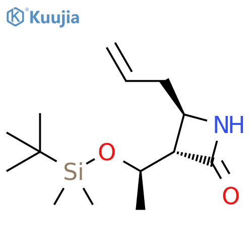 2-Azetidinone, 3-[(1R)-1-[[(1,1-dimethylethyl)dimethylsilyl]oxy]ethyl]-4-(2-propen-1-yl)-, (3S,4R)- structure