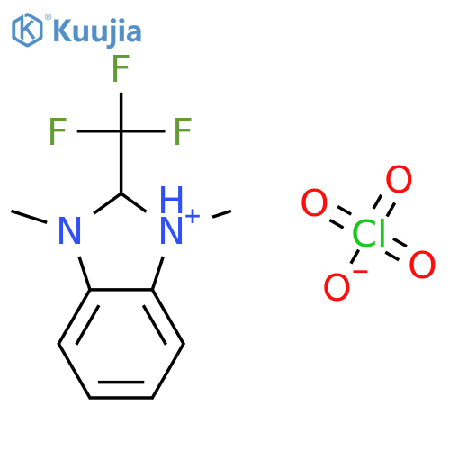1H-BENZIMIDAZOLIUM, 1,3-DIMETHYL-2-(TRIFLUOROMETHYL)-, PERCHLORATE structure
