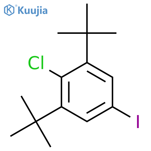 BENZENE, 2-CHLORO-1,3-BIS(1,1-DIMETHYLETHYL)-5-IODO- structure