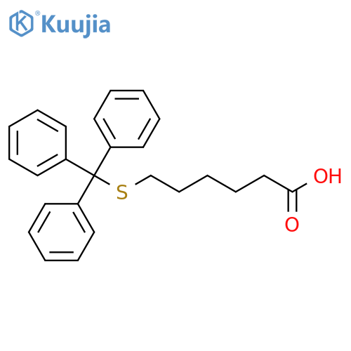 6-(Tritylthio)-hexanoic acid structure