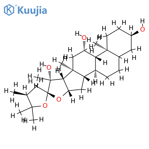 (22R,24S)-22,25-Epoxy-24-methyl-3α,11β,20β-furostanetriol structure