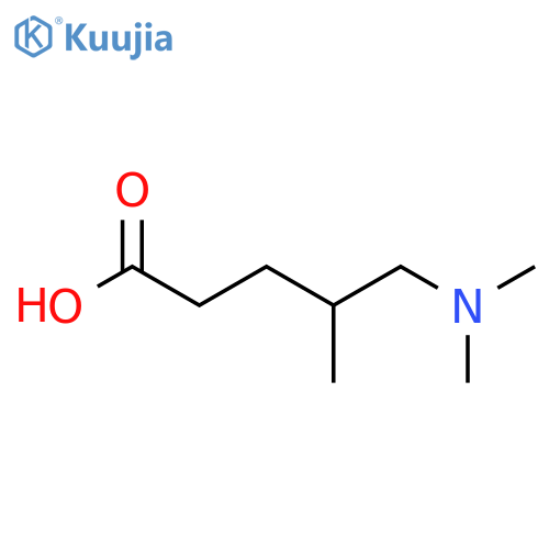 5-(Dimethylamino)-4-methylpentanoic acid structure