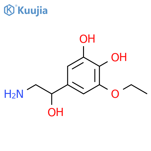 1,2-Benzenediol, 5-(2-amino-1-hydroxyethyl)-3-ethoxy- (9CI) structure