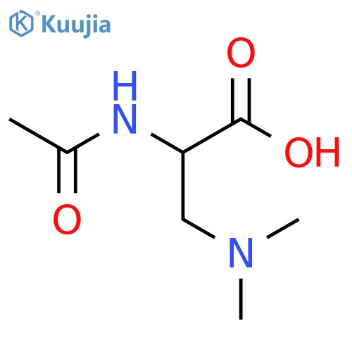 3-(Dimethylamino)-2-acetamidopropanoic acid structure