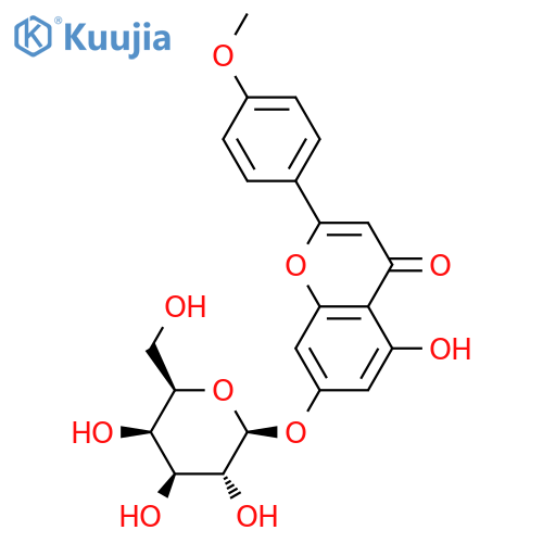 Acacetin 7-O-β-D-Galactopyranoside structure