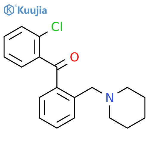 2-Chloro-2'-piperidinomethyl benzophenone structure