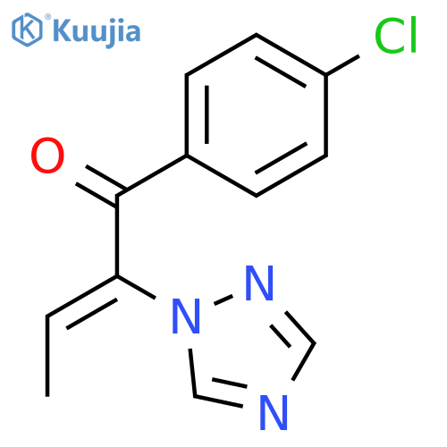 2-Buten-1-one, 1-(4-chlorophenyl)-2-(1H-1,2,4-triazol-1-yl)- structure