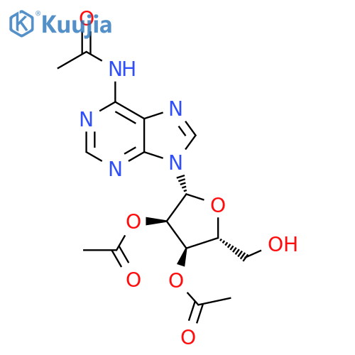 Adenosine, N-acetyl-, 2',3'-diacetate structure