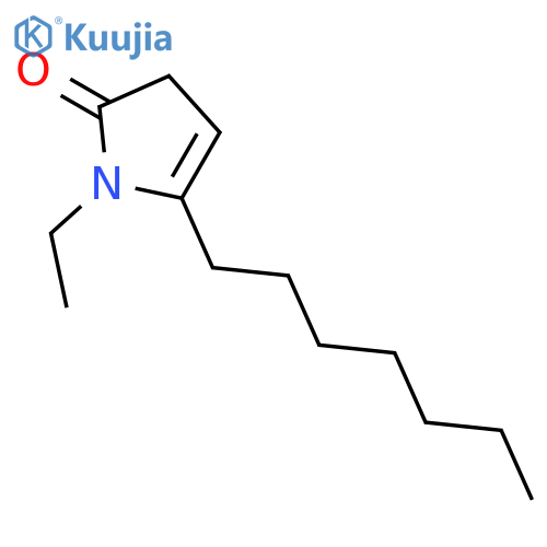 2H-Pyrrol-2-one, 1-ethyl-5-heptyl-1,3-dihydro- structure