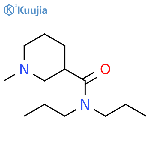 3-Piperidinecarboxamide,1-methyl-N,N-dipropyl- structure