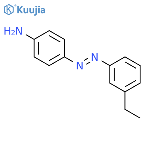 Benzenamine,4-[2-(3-ethylphenyl)diazenyl]- structure
