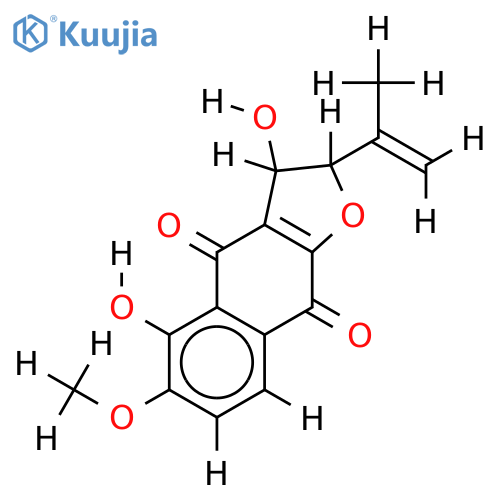2,3-cis-3,5-dihydroxy-6-methoxydehydroiso-alpha-lapachone structure