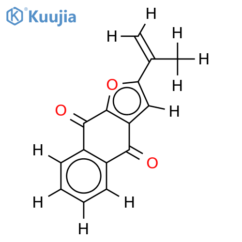 2-(1'-methylethenyl)naphtho[2,3-b]furan-4,9-dione structure