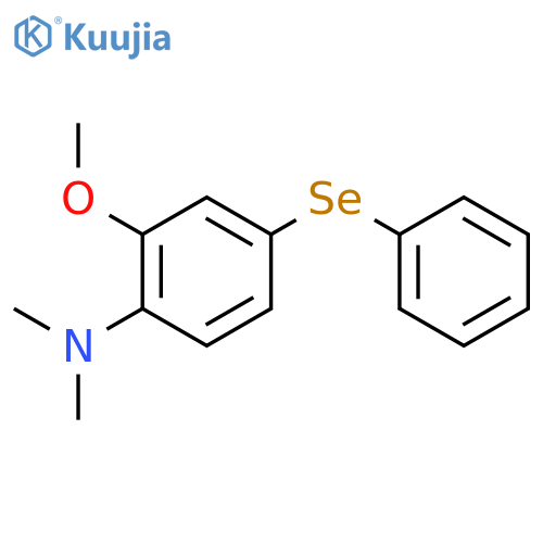 Benzenamine,2-methoxy-N,N-dimethyl-4-(phenylseleno)- structure
