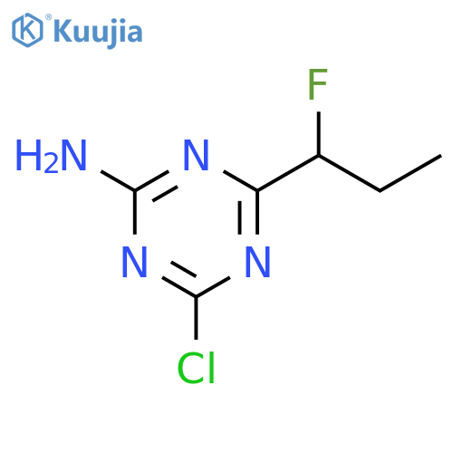 4-chloro-6-(1-fluoropropyl)-1,3,5-triazin-2-amine structure