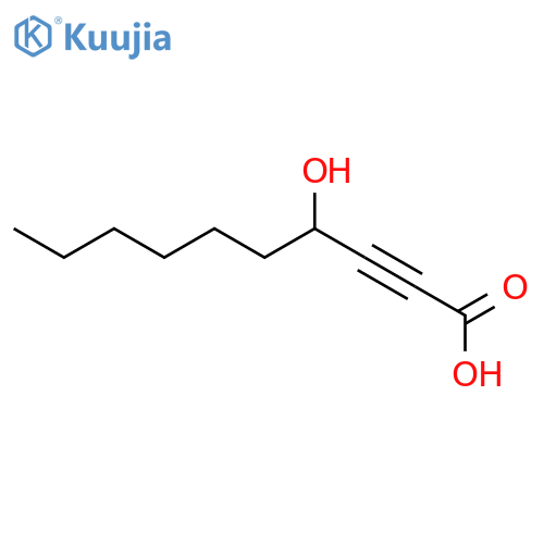 2-DECYNOIC ACID, 4-HYDROXY- structure