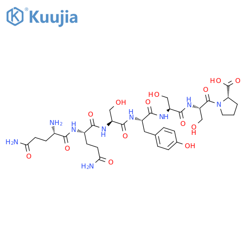 L-PROLINE, L-GLUTAMINYL-L-GLUTAMINYL-L-SERYL-L-TYROSYL-L-SERYL-L-SERYL- structure