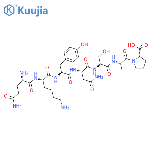 L-Proline, L-glutaminyl-L-lysyl-L-tyrosyl-L-asparaginyl-L-seryl-L-alanyl- structure