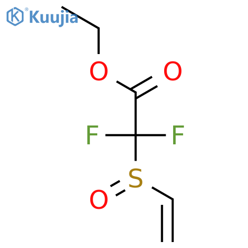 Acetic acid, (ethenylsulfinyl)difluoro-, ethyl ester structure