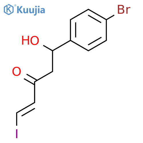 1-PENTEN-3-ONE, 5-(4-BROMOPHENYL)-5-HYDROXY-1-IODO-, (1E)- structure