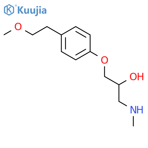 2-Propanol, 1-[4-(2-methoxyethyl)phenoxy]-3-(methylamino)- structure
