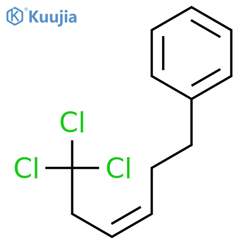 Benzene, [(3Z)-6,6,6-trichloro-3-hexenyl]- structure