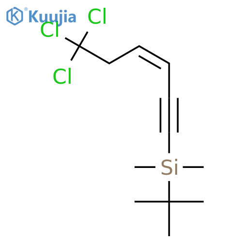 Silane, (1,1-dimethylethyl)dimethyl[(3Z)-6,6,6-trichloro-3-hexen-1-ynyl]- structure