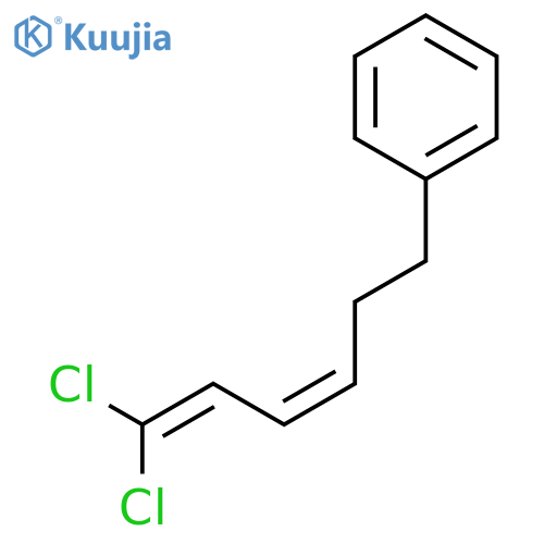 Benzene, [(3Z)-6,6-dichloro-3,5-hexadienyl]- structure