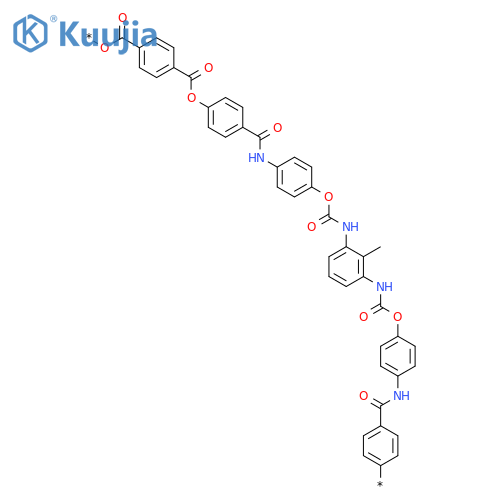 POLY[OXYCARBONYL-1,4-PHENYLENECARBONYLOXY-1,4-PHENYLENECARBONYLIMINO-1,4-PHENYLENEOXYCARBONYLIMINO(METHYL-1,3-PHENYLENE)IMINOCARBONYLOXY-1,4-PHENYLENEIMINOCARBONYL-1,4-PHENYLENE] structure