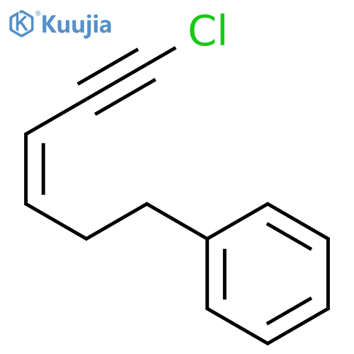 Benzene, [(3Z)-6-chloro-3-hexen-5-ynyl]- structure