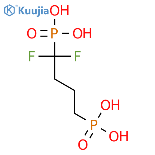 Phosphonic acid, (1,1-difluoro-4-phosphonobutyl)- structure