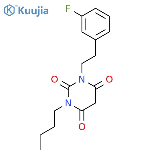 2,4,6(1H,3H,5H)-PYRIMIDINETRIONE, 1-BUTYL-3-[2-(3-FLUOROPHENYL)ETHYL]- structure