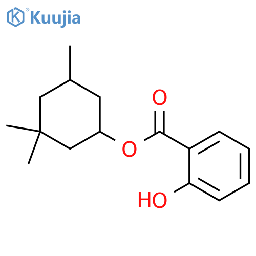 (3,3,5-trimethylcyclohexyl) 2-hydroxybenzoate structure