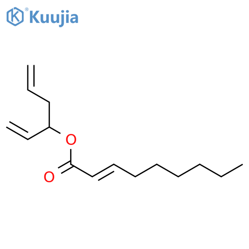 2-Nonenoic acid, 1-ethenyl-3-butenyl ester, (2E)- structure