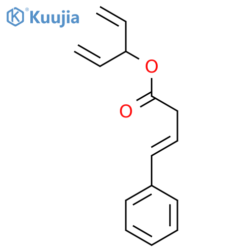 3-BUTENOIC ACID, 4-PHENYL-, 1-ETHENYL-2-PROPENYL ESTER, (3E)- structure